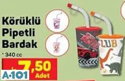 KÖRÜKLÜ PİPETLİ BARDAK KÖRÜKLÜ PİPETLİ BARDAK